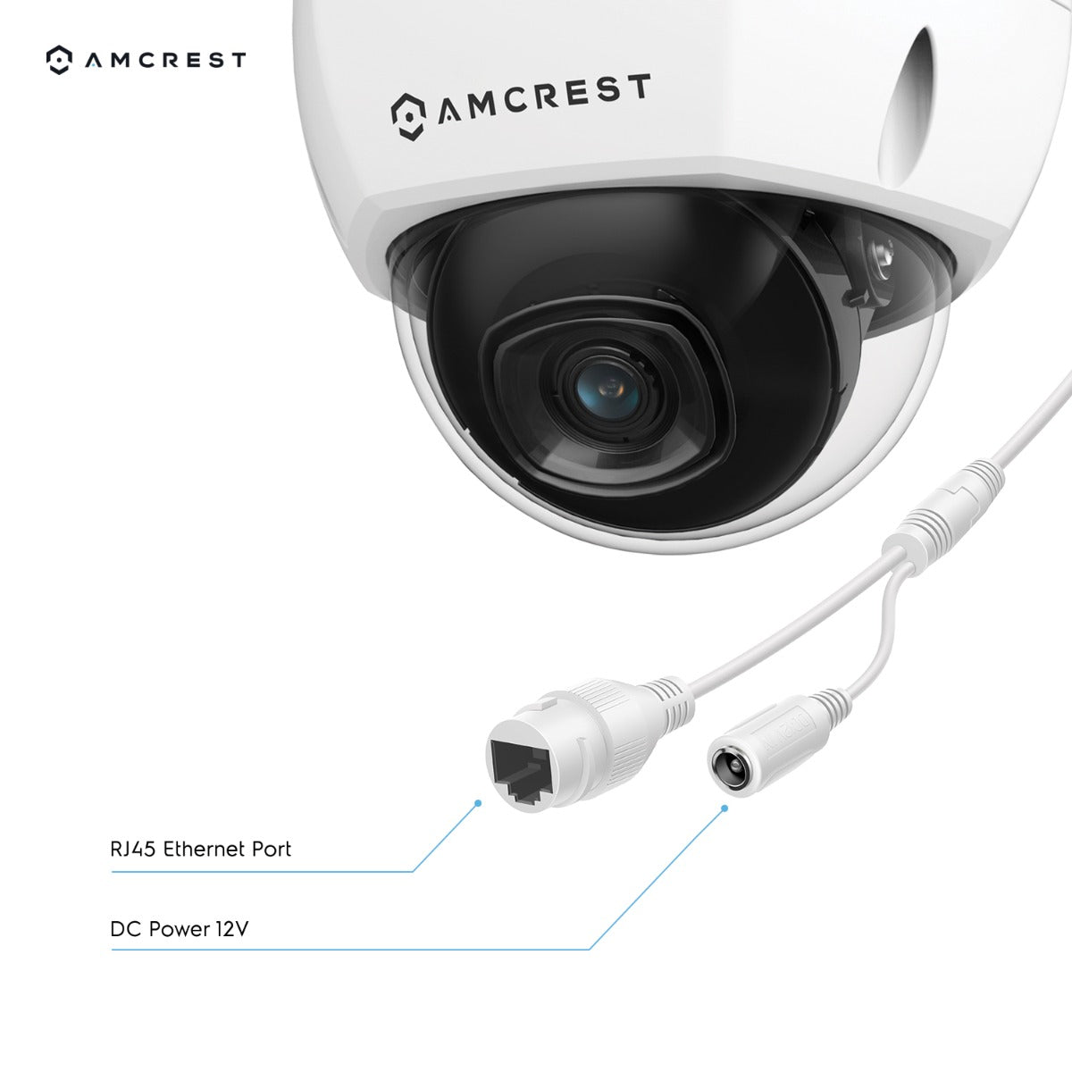 Amcrest 4K Security Camera System 8CH PoE NVR 4x 4K IP PoE Dome Cam