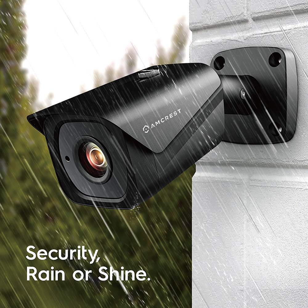 Amcrest UltraHD 4K (8MP) Outdoor Bullet POE IP Camera, 3840x2160, 131ft NightVision, 2.8mm Lens, IP67 Weatherproof, MicroSD Recording, Black (REP-IP8M-2496EB-28MM) (Certified Refurbished)