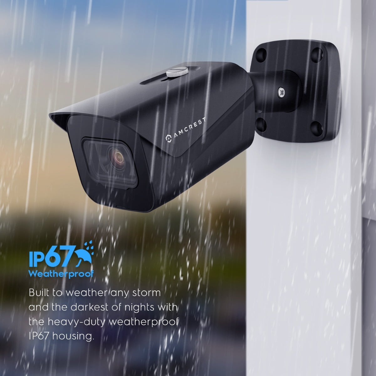 Amcrest 4K Outdoor Bullet PoE IP Camera, Black IP8M-2496EB-V2
