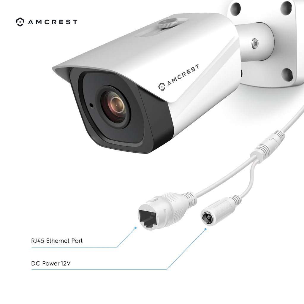 Amcrest 4K 16-Channel Security Camera System w/ H.265 4K NVR, (8) x 4K (8-Megapixel) IP67 Weatherproof Metal Bullet & Dome POE IP Cameras (3840x2160), 2.8mm Angle Lens, 4TB Hard Drive, 98ft Nightvision (White)