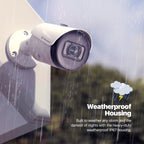 Amcrest 4K Outdoor Bullet PoE IP Camera, White IP8M-2496EW-AI-V3