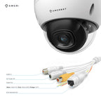 Amcrest UltraHD 4K (8MP) AI Outdoor Security POE IP Camera, 3840x2160, 98.4ft NightVision, 2.8mm Lens, IP67 Weatherproof, IK10 Vandal Resistant Dome, MicroSD Recording, White (IP8M-2693EW-AI)