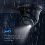 Amcrest 4K Night Color IP PoE Turret Cam IP8M-2779EB-AI (Black)