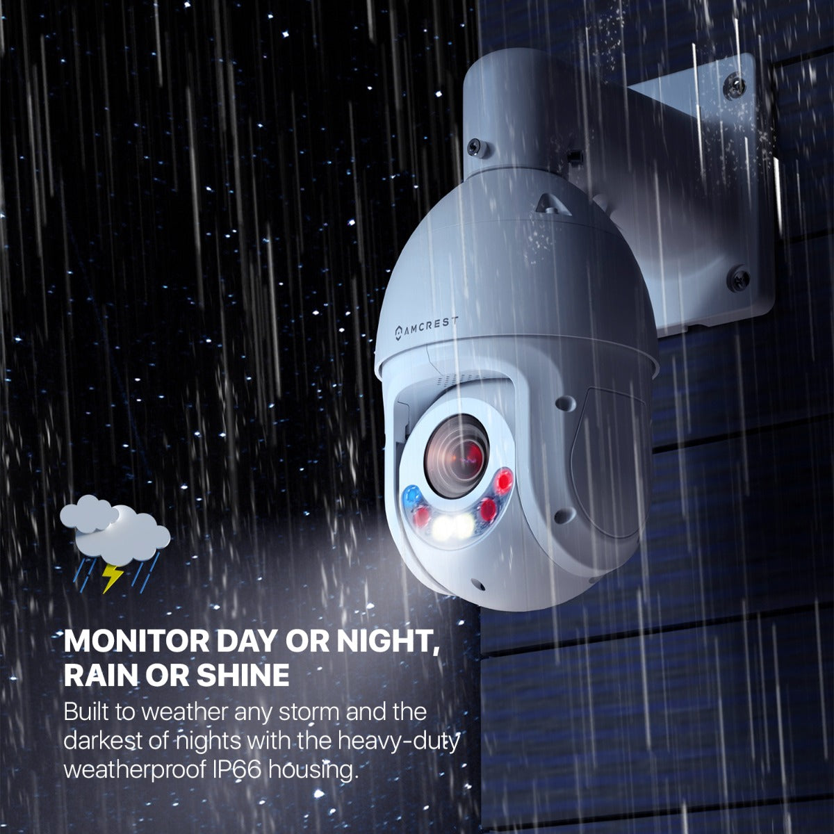 Amcrest 4K / 8MP Outdoor PTZ POE + IP Camera Pan Tilt Zoom (Optical 25x Motorized) Human and Vehicle Detection AI, Perimeter Protection, 328ft Night Vision POE+ (802.3at) IP8M-2899EW-AI-V2