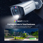 Amcrest UltraHD 4K (8MP) IP POE AI Camera, 4K @25/30fps, 98ft Full Night Color Vision, Security Outdoor Bullet Camera, Vehicle & Human Detection, Built-in Siren Alarm, Two-Way Talk, IP8M-DB3946EW-3AI