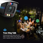Amcrest UltraHD 4K (8MP) IP POE AI Camera, 4K @25/30fps, 98ft Full Night Color Vision, Security Outdoor Bullet Camera, Vehicle & Human Detection, Built-in Siren Alarm, Two-Way Talk, IP8M-DB3946EW-3AI