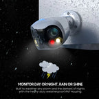 Amcrest Dual-Lens 4K (8MP) Outdoor Security POE Camera, 2 x 4K Lenses PoE AI Bullet IP Camera, 65ft Night Color, Human/Vehicle Detection, Panoramic 180° FOV, 2 x 4K@15fps IP8M-DLB2998EW-AI