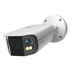 Amcrest Dual-Lens 8K (16MP) Outdoor Security POE Camera, 2 x 4K Lenses PoE AI Bullet IP Camera, 131ft Night Color, Human/Vehicle Detection, Panoramic 180° FOV, 2 x 4K@25fps IP8M-FCB2996EW-AI (White)