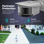 Amcrest 4K Panoramic AI IP PoE Camera 180° FOV IP8M-MB182E-AI