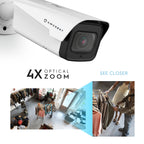 Amcrest 4K Optical Zoom IP PoE Bullet Camera, IP67 White IP8M-MB2546EW