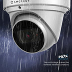 Amcrest 4K Optical Zoom IP PoE Turret Camera, IP67 White IP8M-MT2544EW