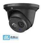 Amcrest 4K Security Camera System w/ 4K 8CH PoE NVR, (6) x 4K (8-Megapixel) IP67 Weatherproof Metal Turret Dome POE IP Cameras (3840x2160), 2.8mm Lens, Pre-Installed 2TB HDD, NV4108E-T2499EB28M6-2TB (Black)