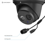 Amcrest 4K Security Camera System w/ 4K 16CH (8-Port PoE) NVR, (8) x 4K IP67 Weatherproof Metal Turret Dome & Bullet POE IP Cameras, Pre-Installed 3TB Hard Drive, NV4116E-IP8M-T2499EB8-3TB (Black)