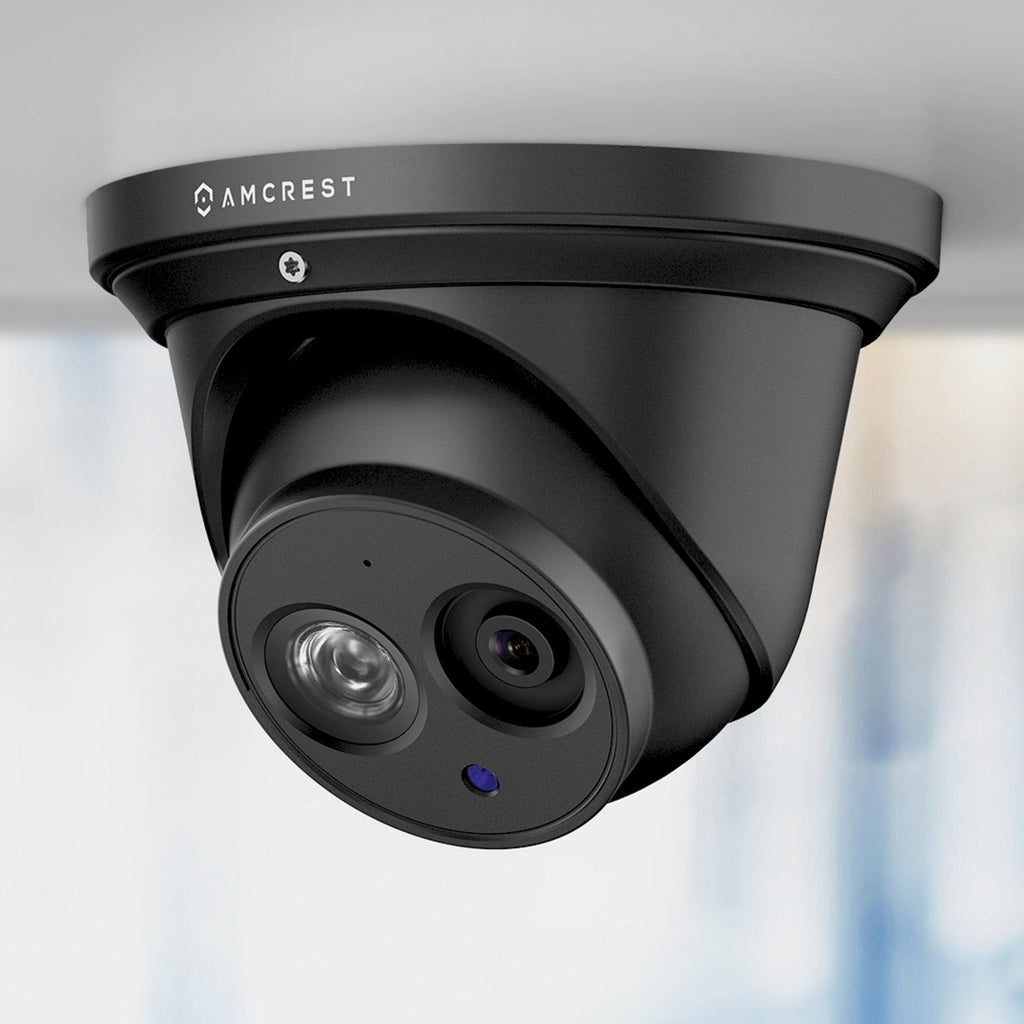Amcrest UltraHD 4K (8MP) Outdoor Security IP Turret PoE Camera, 3840x2160, 164ft NightVision, 4.0mm Narrower Angle Lens, IP67 Weatherproof, MicroSD Recording (128GB), Black (IP8M-T2499EB-40MM)