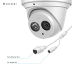 Amcrest 4K Security Camera System with 4K 32CH 16 PoE Port NVR, 16 x 4K (8-Megapixel) IP67 Weatherproof Metal Dome POE IP Cameras, 2.8mm Wide Angle Lens, Hard Drive Not Included, NV5232E-IP8M-T2499EW16 (White)