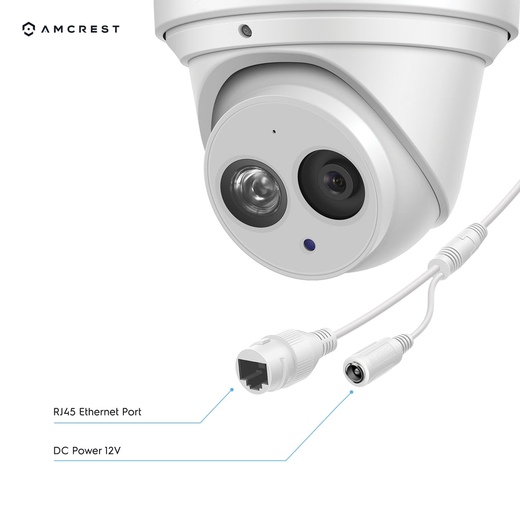 Amcrest 4K Security Camera System with 4K 32CH 16 PoE Port NVR, 16 x 4K (8-Megapixel) IP67 Weatherproof Metal Bullet & Dome POE IP Cameras, 2.8mm Wide Angle Lens, Pre-Installed 6TB Hard Drive, NV5232E-2496EW8-T2499EW8-6TB (White)