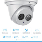 Amcrest 4K Security Camera System w/ 4K 8CH PoE NVR, (4) x 4K (8-Megapixel) IP67 Weatherproof Metal Turret Dome & Bullet POE IP Cameras (3840x2160), 2.8mm Lens, NV4108E-T2499EW2-2496EW2