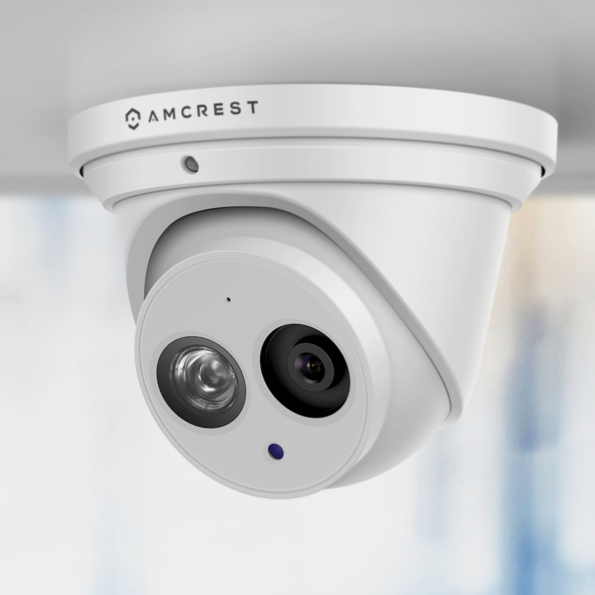 Amcrest 4K Security Camera System with 4K 32CH 16 PoE Port NVR, 16 x 4K (8-Megapixel) IP67 Weatherproof Metal Dome POE IP Cameras, 2.8mm Wide Angle Lens, Hard Drive Not Included, NV5232E-IP8M-T2499EW16 (White)