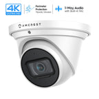 Amcrest Reburbished 4K Outdoor Security IP Turret PoE Camera IP67 REP-IP8M-T2599EW
