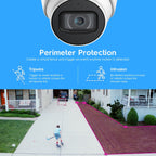Amcrest Reburbished 4K Outdoor Security IP Turret PoE Camera IP67 REP-IP8M-T2599EW