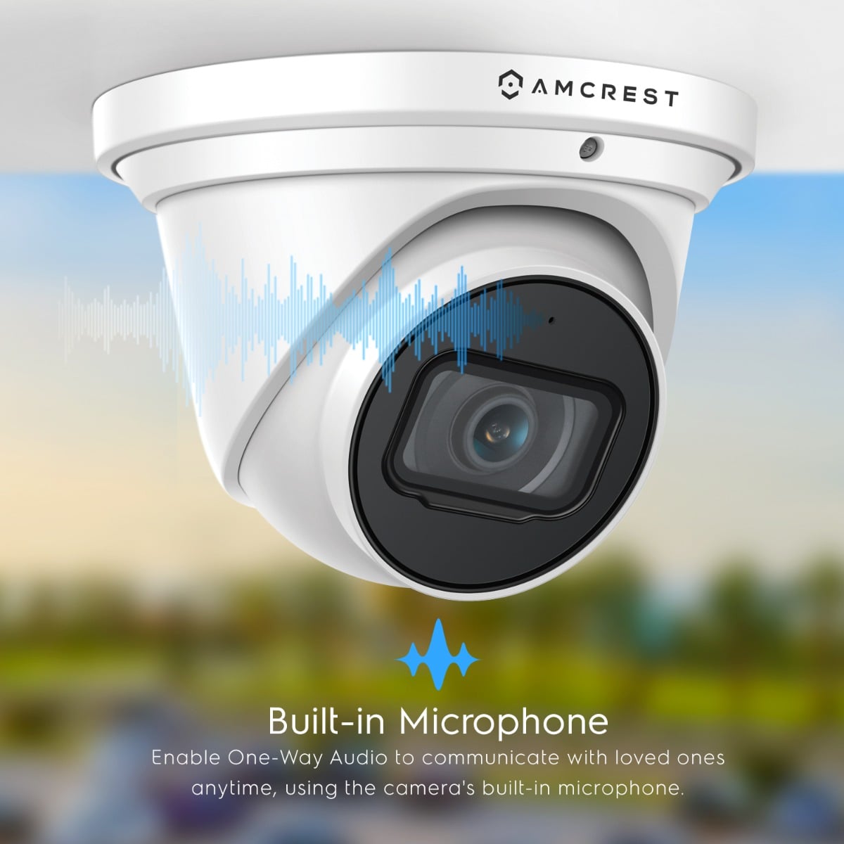 Amcrest Reburbished 4K Outdoor Security IP Turret PoE Camera IP67 REP-IP8M-T2599EW