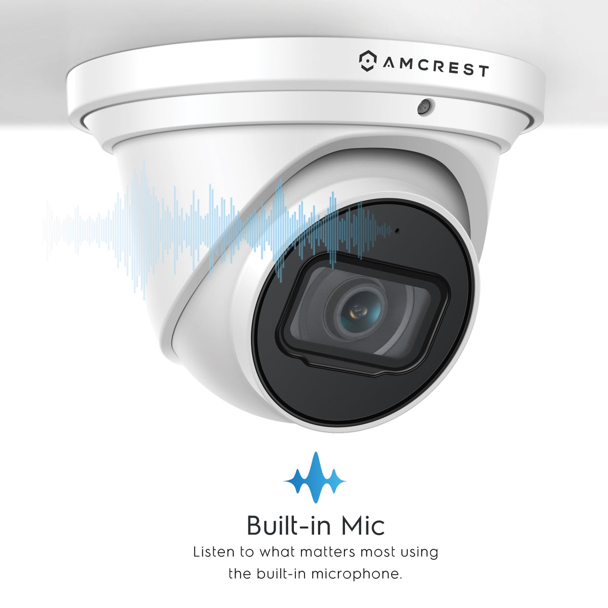 Amcrest 4K Security System 8CH PoE NVR 4 x 4K Turret POE Cameras 2TB
