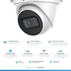 Amcrest 4K System 8CH PoE NVR 4x 4K Turret POE Cameras 2TB HDD