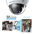Amcrest 4K Optical Zoom AI POE Camera, Varifocal 8MP Outdoor POE IP Camera Dome, Face/Human/Vehicle Detection, 2.7mm~13.5mm Lens, IP67, 5X Optical Zoom, (IP8M-VD2893EW-AI)