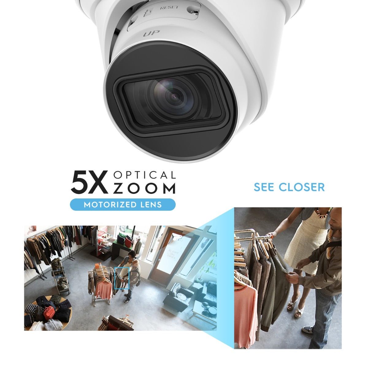 Amcrest 4K Optical Zoom IP PoE Turret Cam 5x Optical Zoom IP8M-VT2779EW