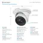 Amcrest 4K Turret AI IP PoE Camera 5x Optical Zoom IP8M-VT2879EW-AI