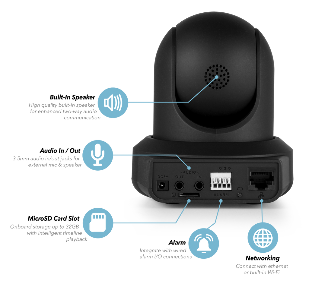 Amcrest 720P WiFi Video Monitoring Security Wireless IP Camera with Pan/Tilt, Two-Way Audio, Plug & Play Setup, Optional Cloud Recording, Full HD 720P (1280TVL) @ 30FPS, Super Wide 85° Viewing Angle and Night Vision IPM-721B (Black)