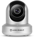 Amcrest 720P WiFi Video Monitoring Security Wireless IP Camera with Pan/Tilt, Two-Way Audio, Plug & Play Setup, Optional Cloud Recording, Full HD 720P (1280TVL) @ 30FPS, Super Wide 85° Viewing Angle and Night Vision IPM-721S (Silver)