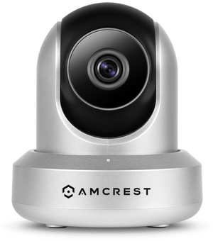 Amcrest 720P WiFi Video Monitoring Security Wireless IP Camera with Pan/Tilt, Two-Way Audio, Plug & Play Setup, Optional Cloud Recording, Full HD 720P (1280TVL) @ 30FPS, Super Wide 85° Viewing Angle and Night Vision IPM-721S (Silver)