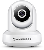 Amcrest 720P WiFi Video Monitoring Security Wireless IP Camera with Pan/Tilt, Two-Way Audio, Plug & Play Setup, Optional Cloud Recording, Full HD 720P (1280TVL) @ 30FPS, Super Wide 85° Viewing Angle and Night Vision IPM-721W (White)