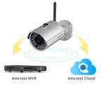 Amcrest HDSeries Outdoor 720P WiFi Wireless IP Security Bullet Camera - IP66 Weatherproof, 720P (1280TVL), IPM-722S (Silver)
