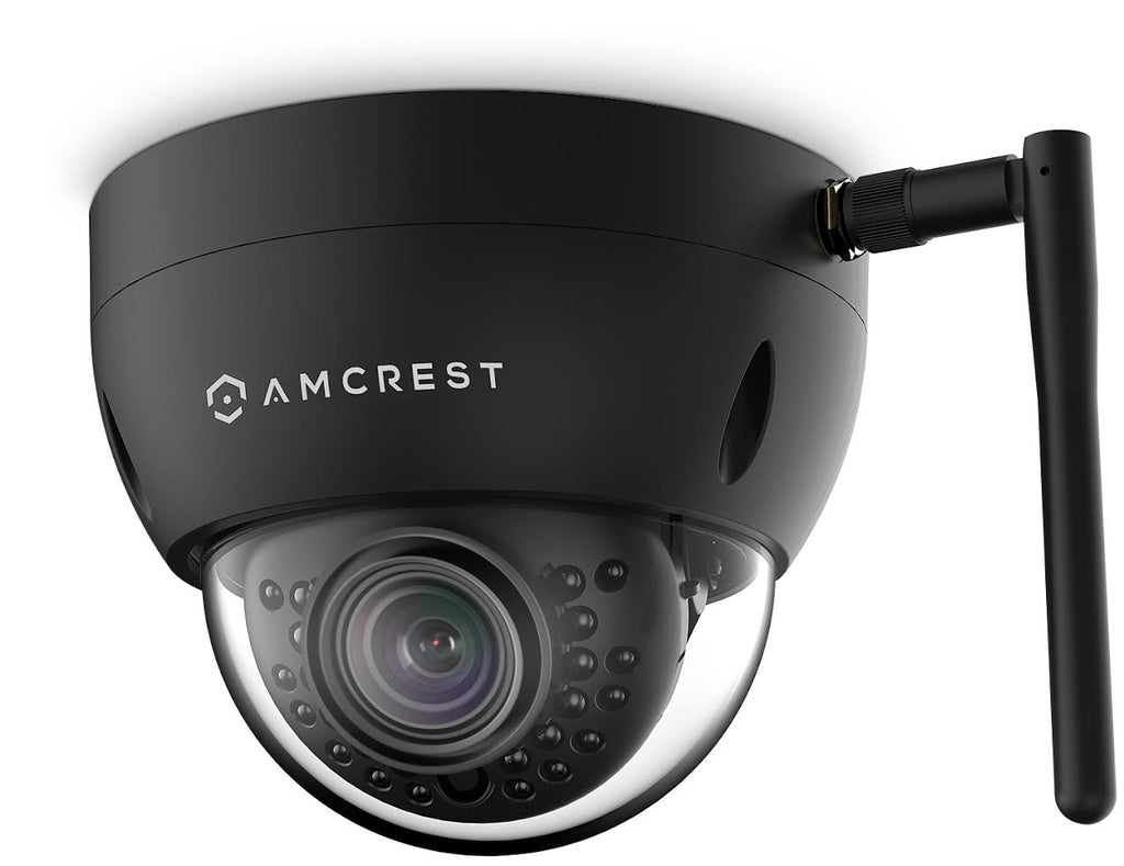 Amcrest ProHD Outdoor 1.3 Megapixel Wi-Fi  Vandal Dome IP Security Camera - IP67 Weatherproof, IK10 Vandal-Proof, 1.3MP (1280x960 TVL), IPM-751B (Black)