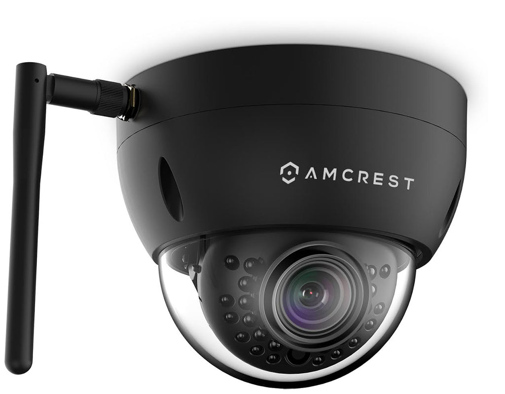 Amcrest ProHD Outdoor 1.3 Megapixel Wi-Fi  Vandal Dome IP Security Camera - IP67 Weatherproof, IK10 Vandal-Proof, 1.3MP (1280x960 TVL), IPM-751B (Black)