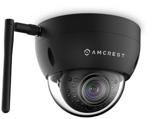 Amcrest ProHD Outdoor 1.3 Megapixel Wi-Fi  Vandal Dome IP Security Camera - IP67 Weatherproof, IK10 Vandal-Proof, 1.3MP (1280x960 TVL), IPM-751B (Black)