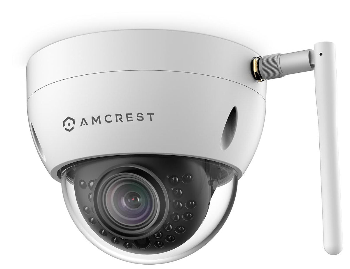 Amcrest ProHD Outdoor 1.3 Megapixel Wi-Fi Vandal Dome IP Security Camera - IP67 Weatherproof, IK10 Vandal-Proof, MicroSD Storage, 1.3MP (1280x960 TVL), IPM-751W (White)