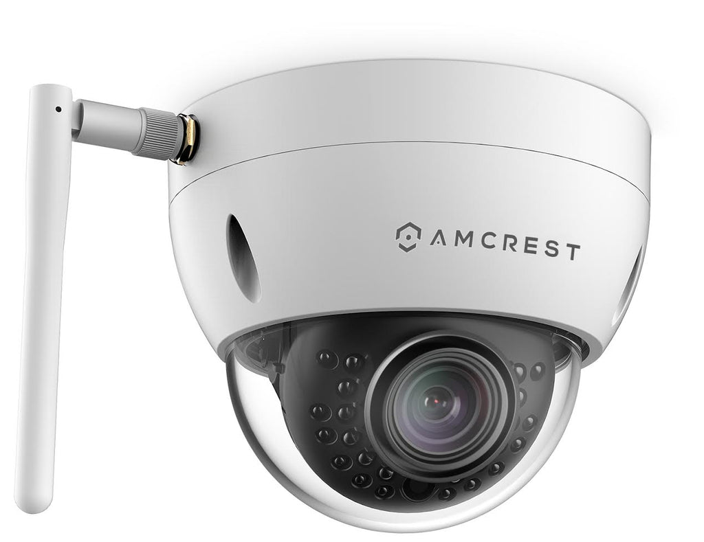 Amcrest ProHD Outdoor 1.3 Megapixel Wi-Fi Vandal Dome IP Security Camera - IP67 Weatherproof, IK10 Vandal-Proof, MicroSD Storage, 1.3MP (1280x960 TVL), IPM-751W (White)