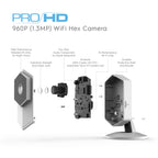 Amcrest ProHD Shield Wireless IP Security Camera, 960P 1.3 Megapixel(1280*960P) WiFi IP Camera, Two-Way Audio, 140° Viewing Angle, MicroSD & Cloud, Digital Zoom, Night Vision, IPM-HX1W (White)