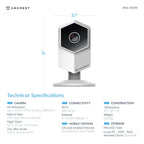 Amcrest ProHD Shield Wireless IP Security Camera, 960P 1.3 Megapixel(1280*960P) WiFi IP Camera, Two-Way Audio, 140° Viewing Angle, MicroSD & Cloud, Digital Zoom, Night Vision, IPM-HX1W (White)