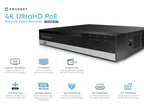 Amcrest UltraHD 3-Megapixel (2048 x 1536P) 8Ch Network POE Video Security System (NVR Kit) - Four 3MP POE Outdoor Bullet IP Cameras, 98ft Night Vision, Hard Drive Not Included, Power over Ethernet (Black)