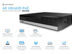Amcrest UltraHD 3-Megapixel (2048x1536P) 8Ch Network POE Video Security System (NVR Kit) - Four 3MP POE Outdoor Bullet IP Cameras, 98ft Night Vision, Pre-Installed 1TB Hard Drive, (AMNV30M8-4B-B-1TB)