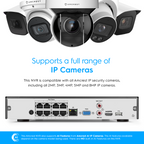 Amcrest 5MP Security System 4K 8CH PoE NVR 4x 5MP Turret PoE Cam 2TB