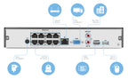 Amcrest 4K Security System, 16CH 8-Port PoE NVR 8 x Bullet POE Cameras