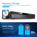 Amcrest 4K 16-Channel 8-Port PoE NVR HDD Not Included NV4116E-A2