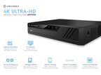 Amcrest 4K Security Camera System w/ 4K 16CH (8-Port PoE) NVR, (16) x 4K (8-Megapixel) IP67 Weatherproof Metal Bullet POE IP Cameras (3840x2160), 2.8mm Lens, Pre-Installed 4TB Hard Drive, NV4116E-IP8M-2496EW16-4TB (White)