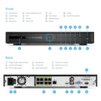 Amcrest 4K 8CH AI NVR Supports up to 2x 8TB HDD Smart NVR NV4208E-AI