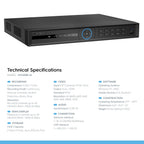 Amcrest 4K 8CH AI NVR Supports up to 2x 8TB HDD Smart NVR NV4208E-AI
